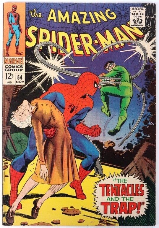 Lot 225152: THE AMAZING SPIDER-MAN #54 NEAR MINT - COMIC BOOK