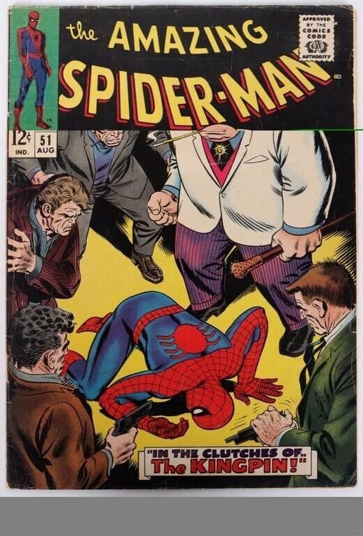 Lot 225154: AMAZING SPIDER-MAN #51 MARVEL 1967 RAW BOOK