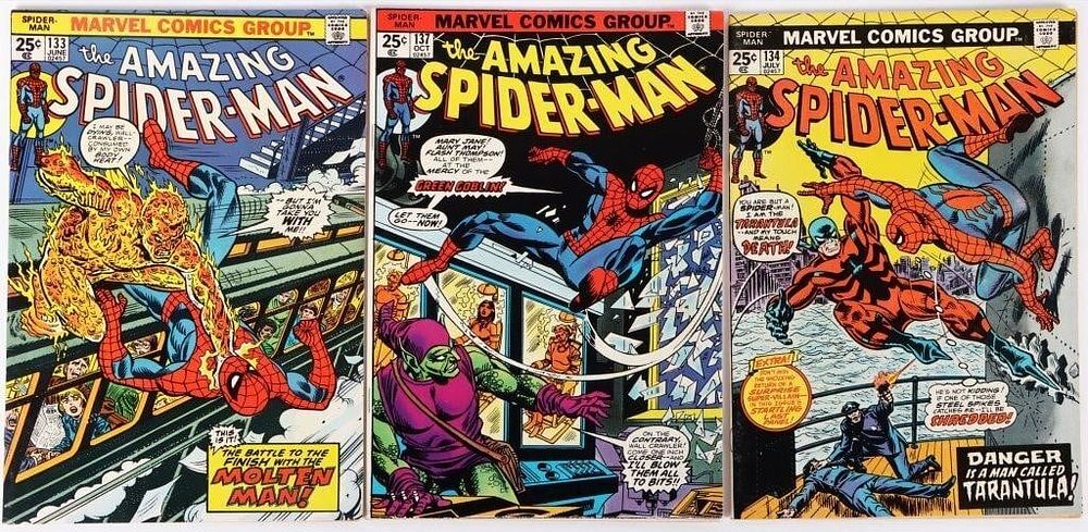 Lot 225170: ASSORTED AMAZING SPIDER-MAN BRONZE AGE COMICS -(3)