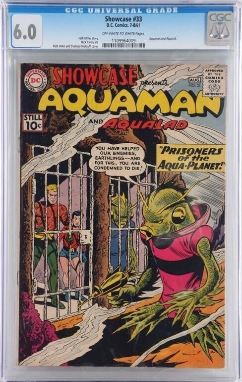 Lot 225177: SHOWCASE #33 CGC 6.0 DC COMICS 1961