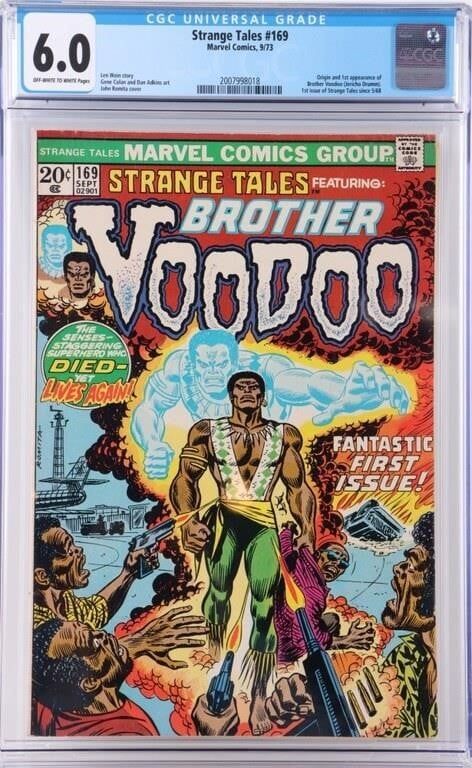 Lot 225182: STRANGE TALES #169 1ST APP BROTHER VOODOO CGC 6.0