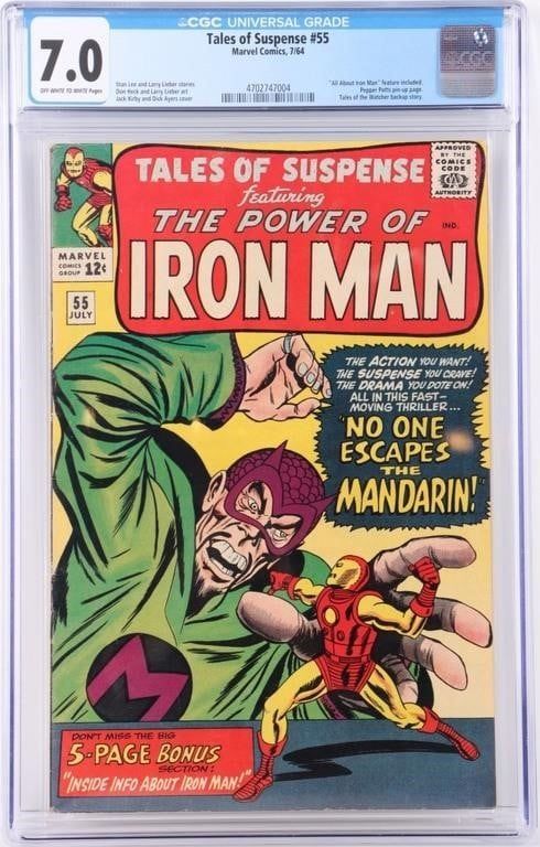 Lot 225186: TALES OF SUSPENSE #55 SILVER AGE MARVEL CGC 7.0