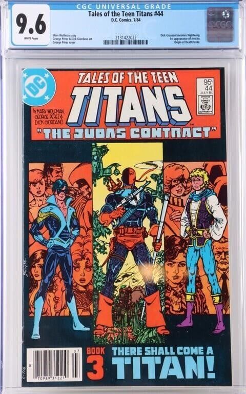 Lot 225187: TALES OF THE TEEN TITANS #44 1ST NIGHTWING CGC 9.6