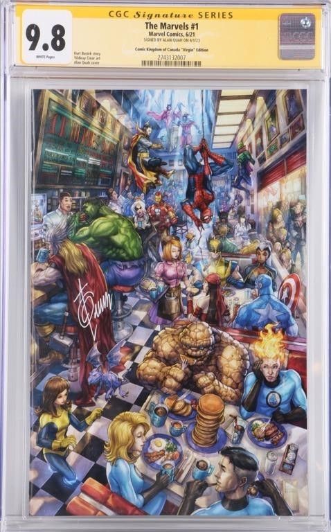 Lot 225189: THE MARVELS #1 (2020) QUAH VAR & SIGNED CGC 9.8