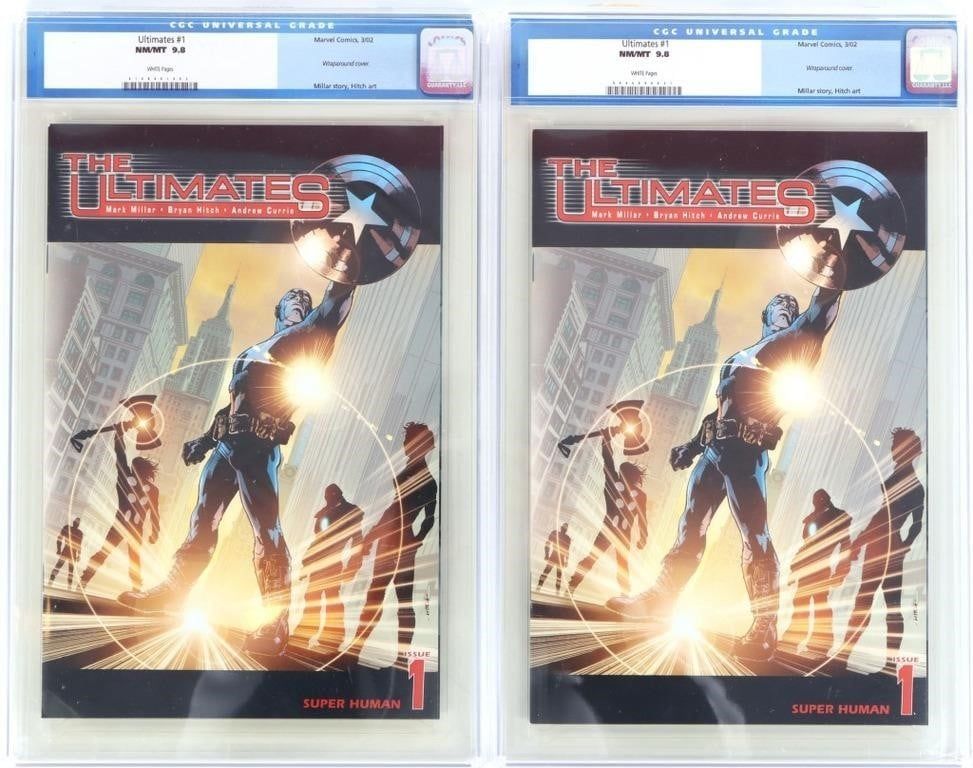 Lot 225190: THE ULTIMATES #1 WRAPAROUND COVER - 9.8 - COMICS