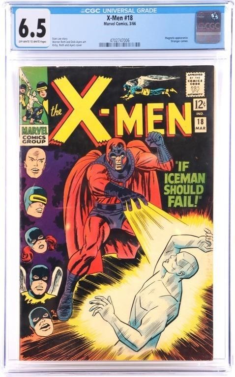 Lot 225208: X-MEN #18 SILVER AGE MARVEL COMIC 1966 CGC 6.5