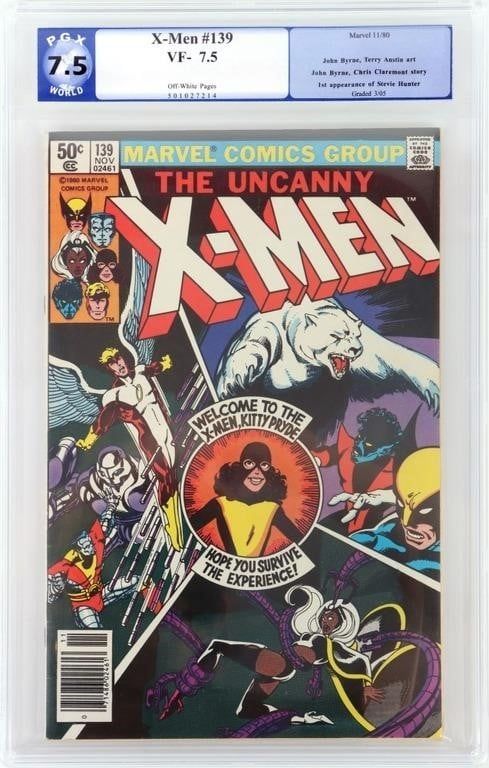 Lot 225212: X-MEN #139 PGX 7.5 O.W. - 1ST STEVIE HUNTER