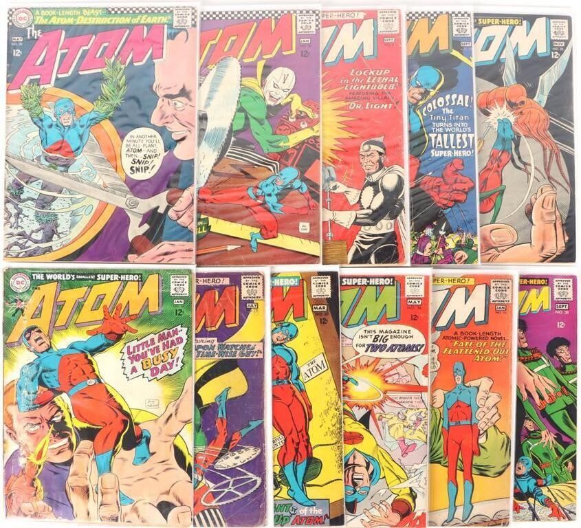 Lot 225232: THE ATOM SILVER AGE DC COMICS LOT OF ELEVEN