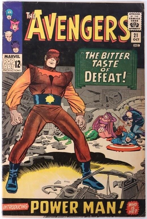 Lot 225233: THE AVENGERS #21 1ST APPEARANCE OF POWER MAN