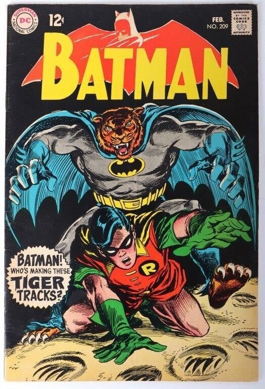 Lot 225245: BATMAN #209 SILVER AGE COLLECTIBLE COMIC BOOK