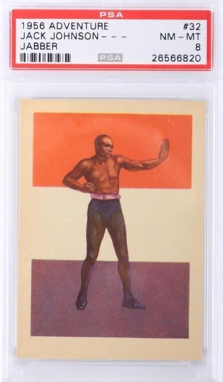 Lot 225307: 1956 ADVENTURE JACK JOHNSON JABBER #32 PSA 8