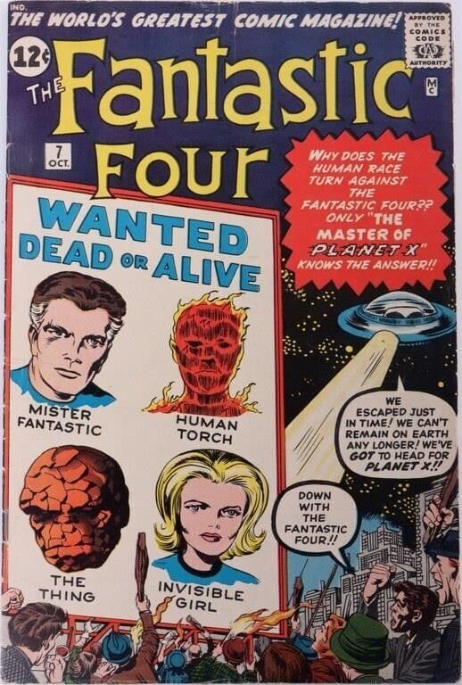 Lot 225312: FANTASTIC FOUR #7, SILVER AGE MARVEL COMIC