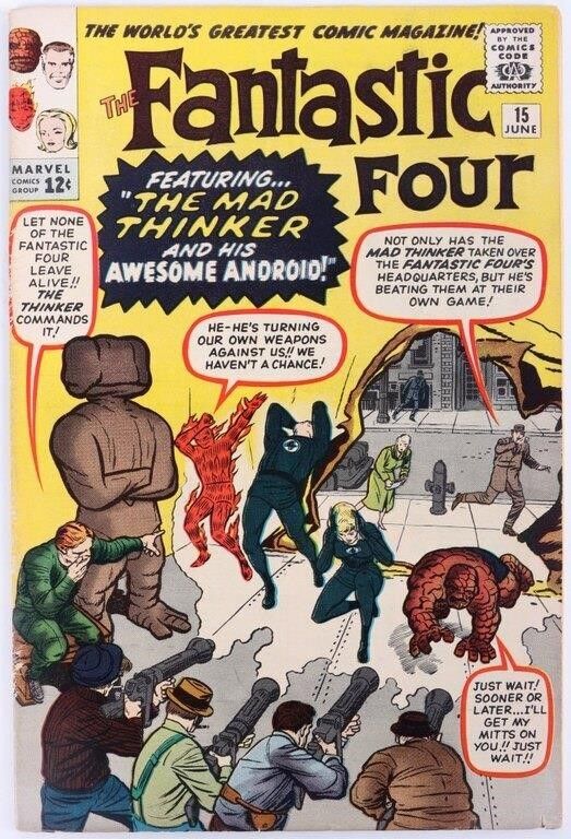 Lot 225314: FANTASTIC FOUR #15 1ST MAD THINKER, AWESOME ANDRD