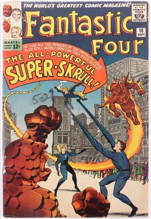 Lot 225316: FANTASTIC FOUR #18 1ST APPEARANCE OF SUPER SKRULL