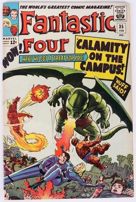 Lot 225319: FANTASTIC FOUR #35 SILVER AGE 1ST APP DRAGON MAN