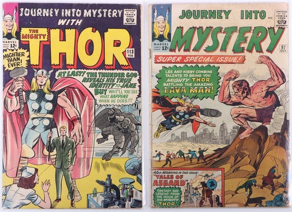 Lot 225353: JOURNEY INTO MYSTERY # 97 & 113 THE MIGHTY THOR