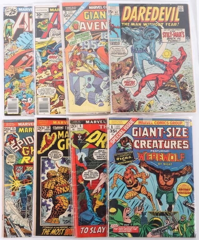 Lot 225405: MARVEL EARLY BRONZE AGE COMICS LOT OF EIGHT