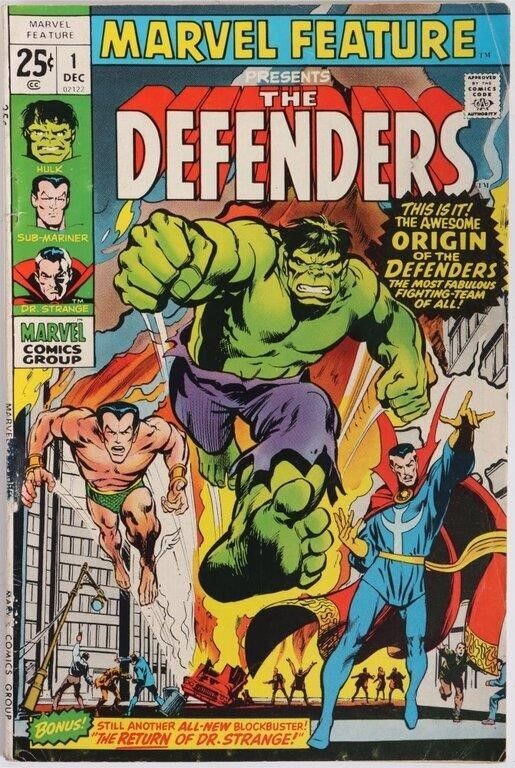 Lot 225406: MARVEL FEATURE #1 (1971) 1ST DEFENDERS APP.