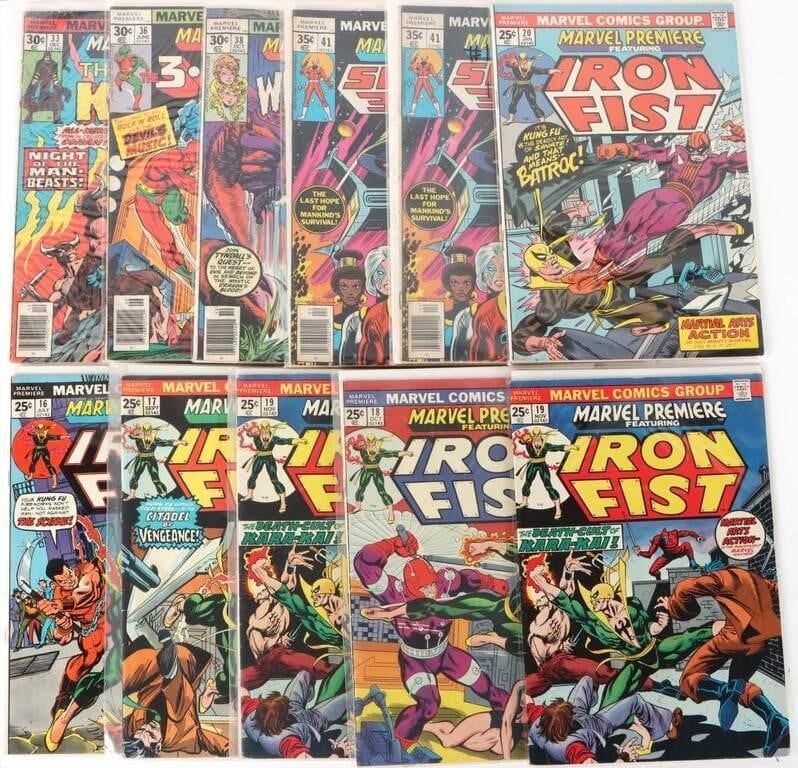 Lot 225408: MARVEL PREMIERE 2ND APP IRON FIST 3D MAN (11)
