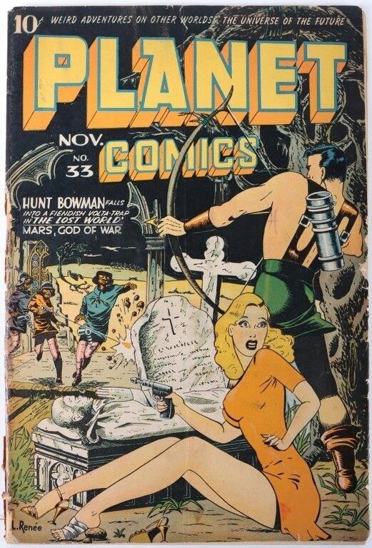 Lot 225415: PLANET COMICS #33 (1944) GOLDEN AGE COMIC