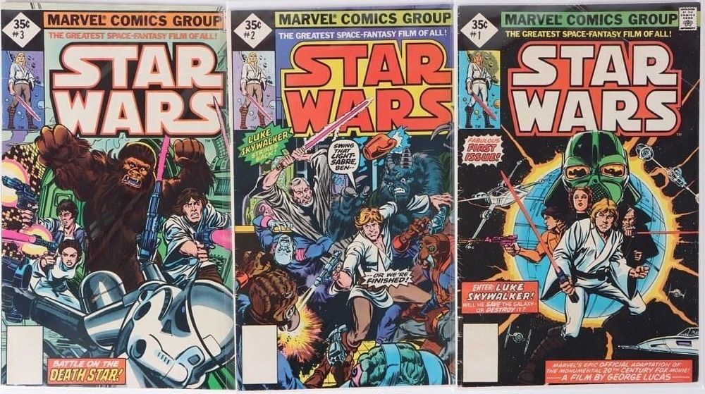 Lot 225427: STAR WARS #1-3 MULTI-PACK EDITION 35 CENT COMICS