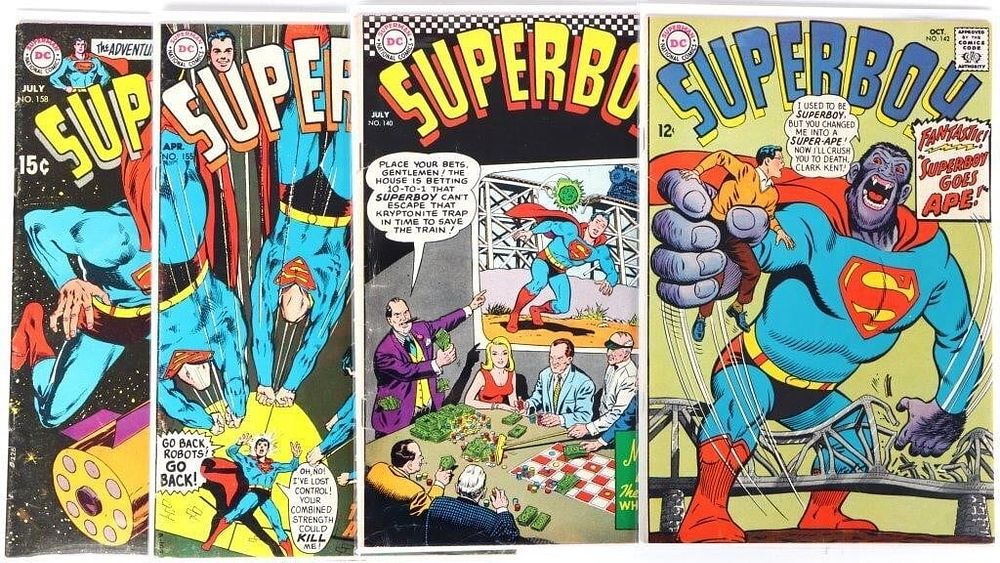 Lot 225435: DC SUPERBOY ISSUES #140, 142, 155 AND 158