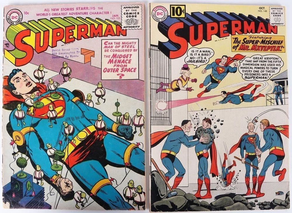 Lot 225438: DC COMICS SUPERMAN ISSUES #102 & #148