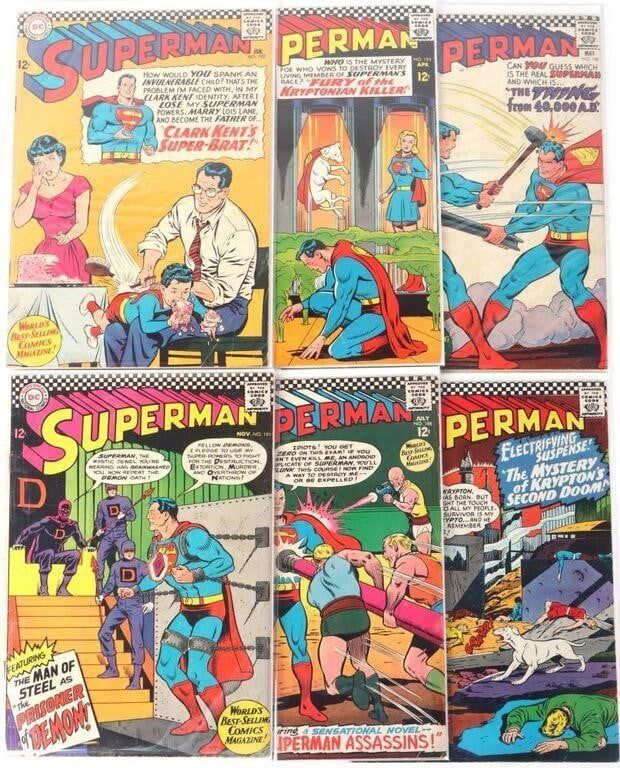Lot 225444: SUPERMAN SILVER AGE DC COMICS LOT OF 6