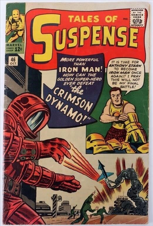 Lot 225450: TALES OF SUSPENSE #46 EARLY IRON MAN GOLD SUIT