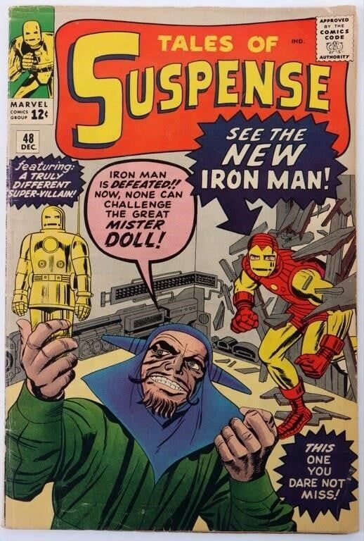Lot 225453: VF 1ST RED & GOLD IRON MAN TALES OF SUSPENSE #48