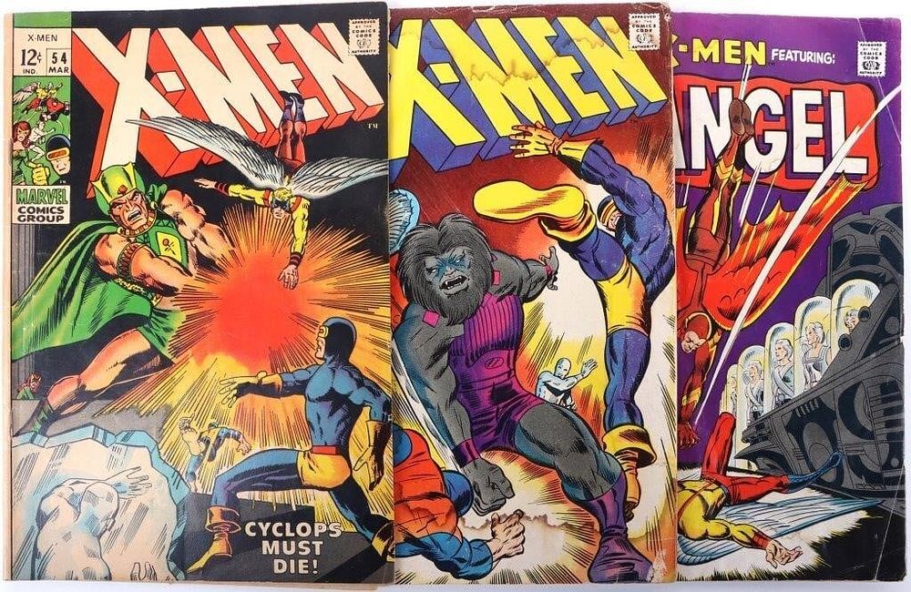 Lot 225476: UNCANNY X-MEN #44, #53, & #54 KEY ISSUES
