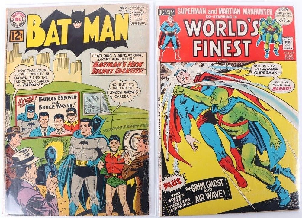 Lot 225485: DC WORLD'S FINEST #212 & BATMAN #151 SILVER  AGE