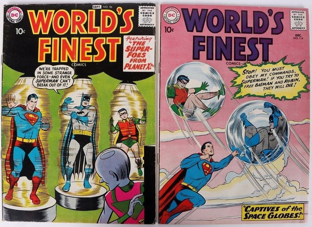 Lot 225486: DC WORLD'S FINEST COMICS ISSUE #96 & #114