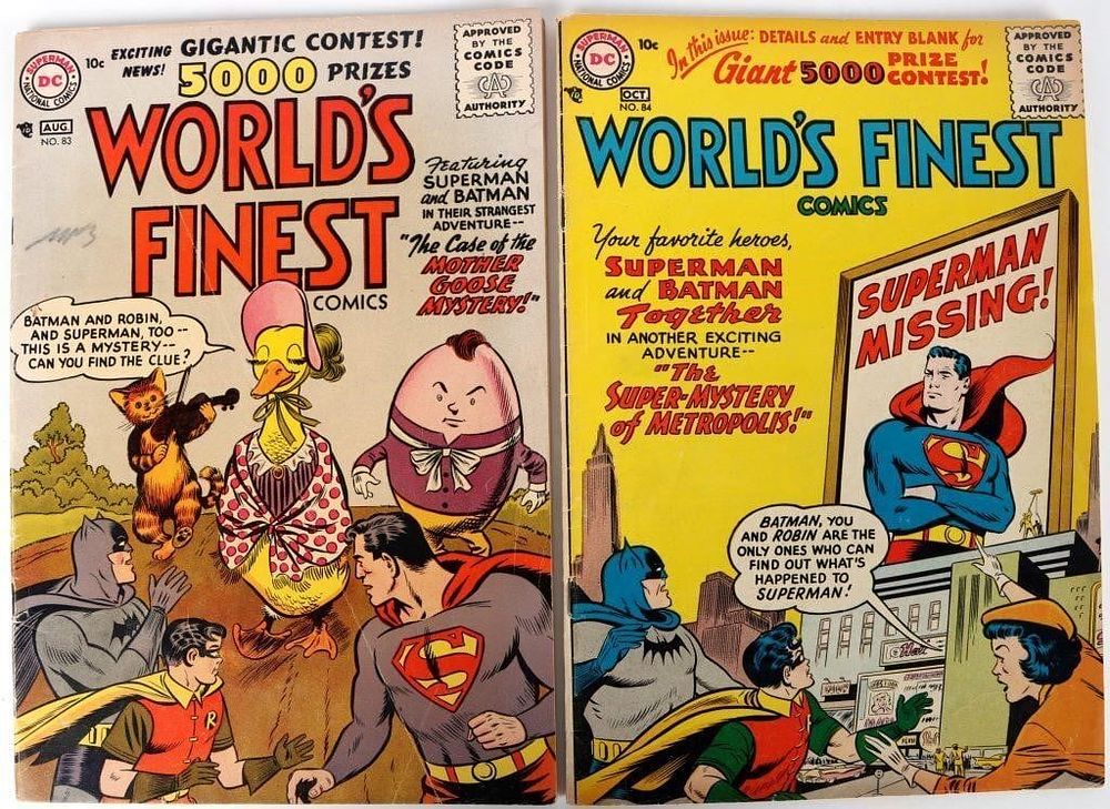 Lot 225492: DC COMICS WORLD'S FINEST ISSUES #83 & #84