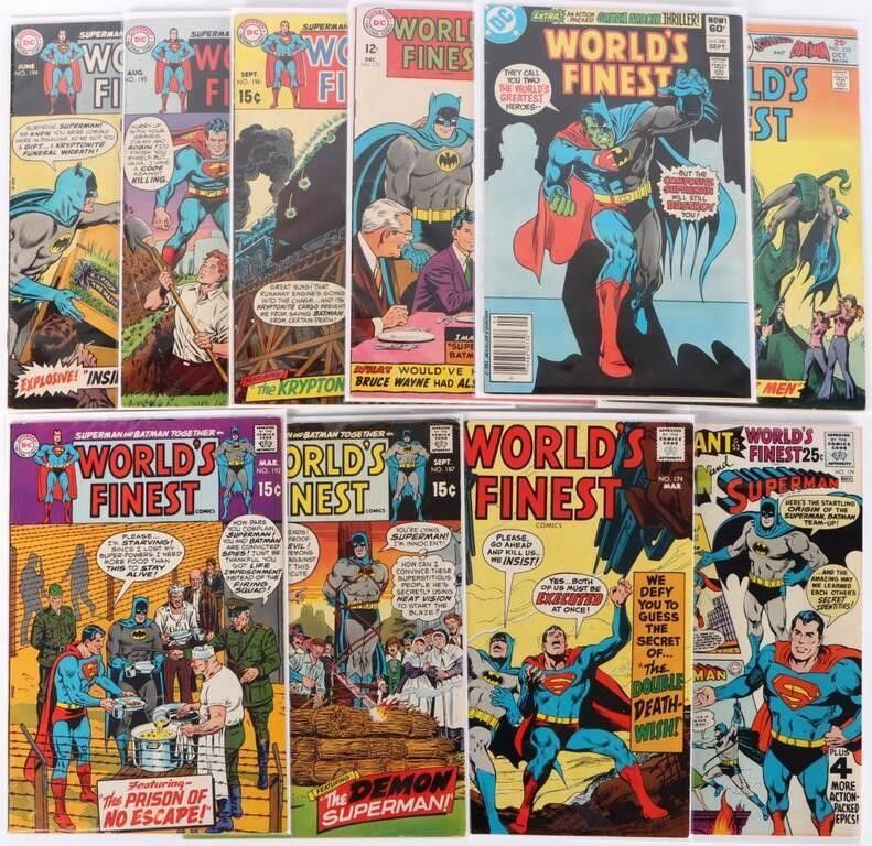 Lot 225494: SILVER & BRONZE AGE WORLD"S FINEST COMICS (11)