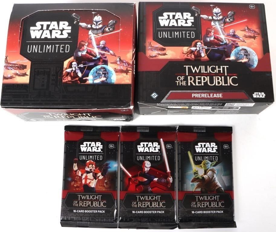 Lot 225502: STAR WARS: TWILIGHT  REPUBLIC BOOSTER/ PRERELEASE