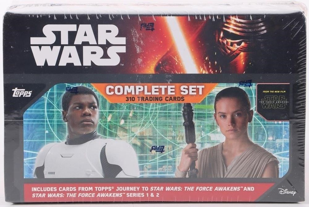 Lot 225503: TOPPS STAR WARS FORCE AWAKENS COMPLETE TCS SEALED