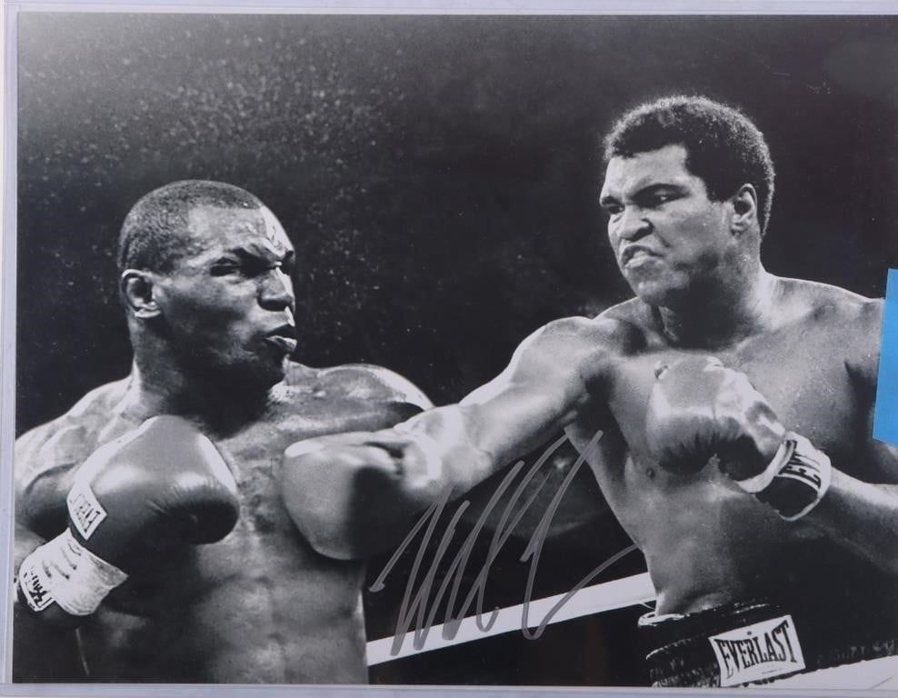 Lot 225525: MIKE TYSON SIGNED PHOTO MUHAMMAD ALI WHAT IF?