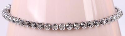 0.50CTW EARTH-MINED DIAMOND STERLING BRACELET. 0.50CTW Earth-mined diamond sterling silver 