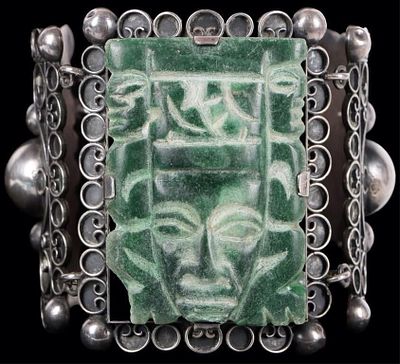 SW STYLE STERLING SILVER LADIES AZTEC BRACELET. Southwest style sterling silver ladies bracelet 