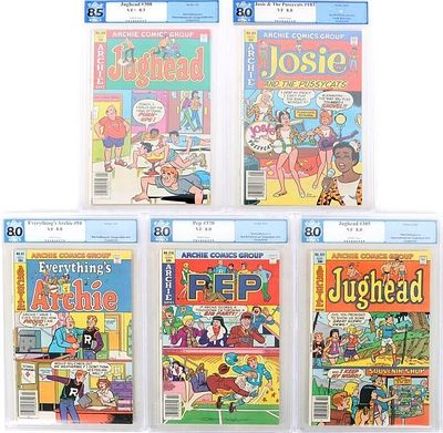 ARCHIE COMICS GRADED COLLECTION PGX (5). Archie Comics Graded Collection PGX (5 total). Lot 