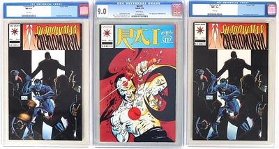 VALIANT COMICS CGC GRADED COLLECTION (3 BOOKS). Valiant Comics CGC Graded Collection (3 books). 