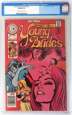 SECRETS OF YOUNG BRIDES #7 - 1976 CGC 9.0. Secrets of Young Brides #7 - 1976 CGC 9.0.Condition: 