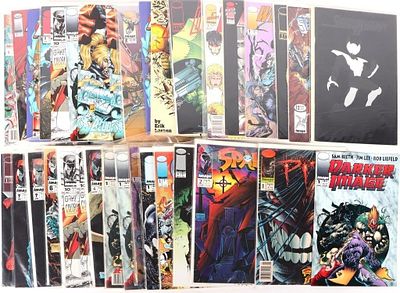 IMAGE COMICS LOT SPAWN WILDCATS PITT SAVAGE DRAGON. Lot of 41 Image Comics issues and one TPB. 