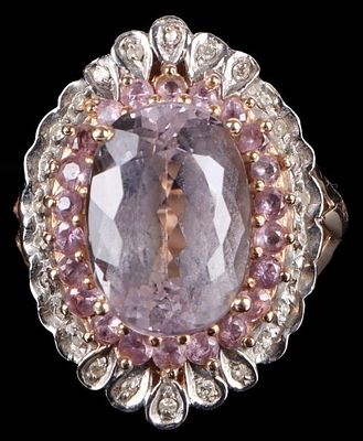 7.5CT ROSE DE FRANCE AMETHYST 14K YELLOW GOLD RING. 14k yellow gold ladies ring with a 7.5ct 