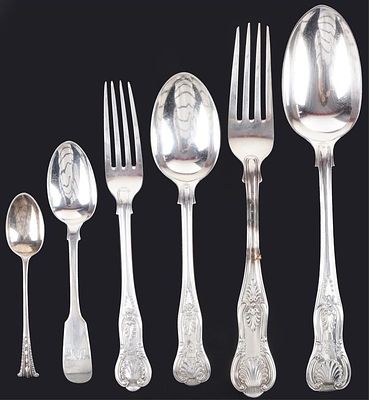 FRANCIS HIGGINS STERLING SILVER UTENSILS LOT OF 6. Francis Higgins sterling silver utensils lot 