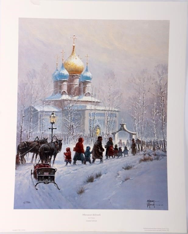 Lot 228235: G. HARVEY "WHOSOEVER BELIEVETH" SIGNED PRINT
