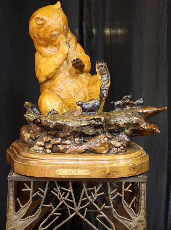 Lot 229182: INSTINK WALT HORTON BRONZE BEAR SCULPTURE 19/150