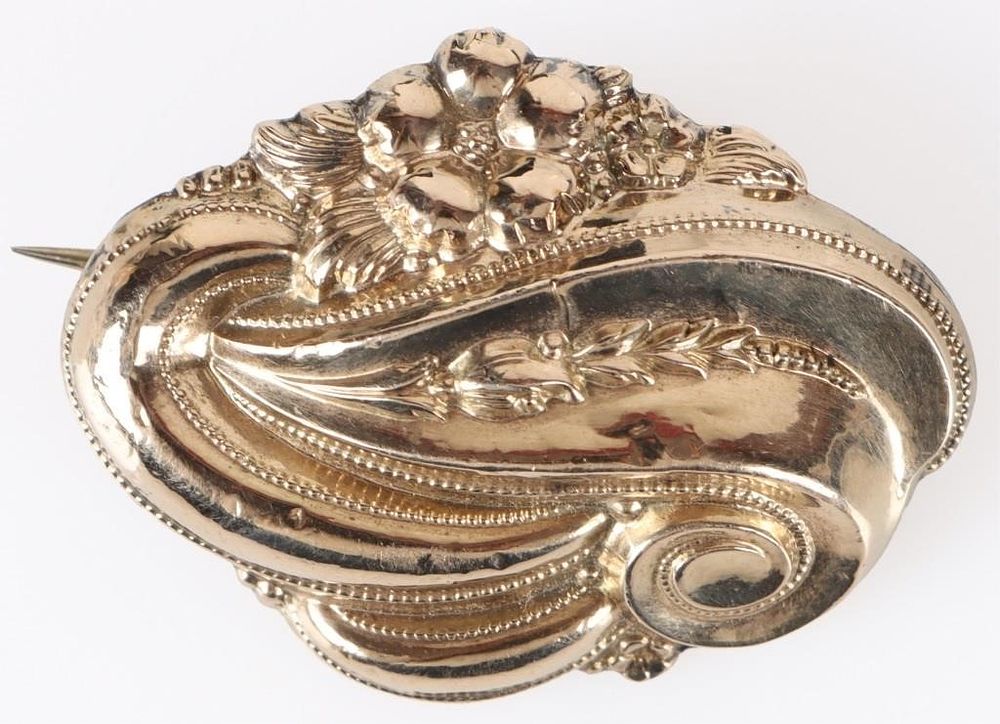 Lot 229203: GOLD-TONE STERLING SILVER LADIES BROOCH/PENDANT