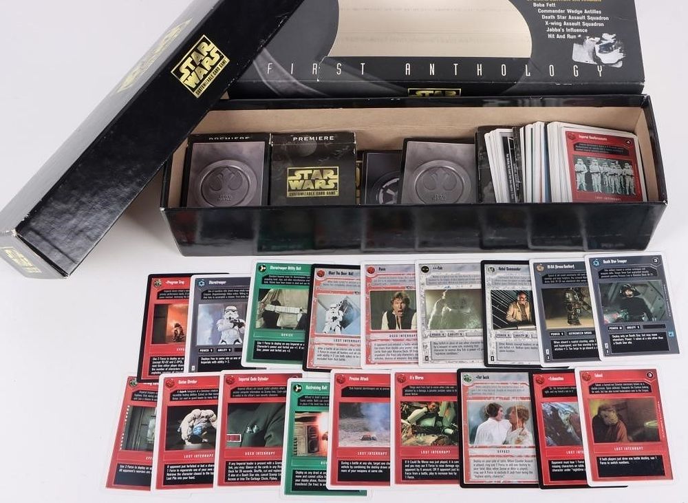 Lot 229261: STAR WARS CUSTOMIZABLE CARD GAME 1ST ANTHOLOGY '97